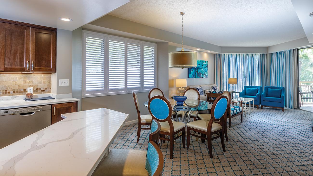 Living Room and Dining Room